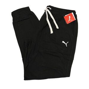Mens PUMA Jogger Lounge Pants Sweatpants BLACK 2XL Tall 2XLT NWT